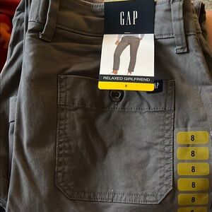 GAP Charcoal Relaxed Girlfriend Pants